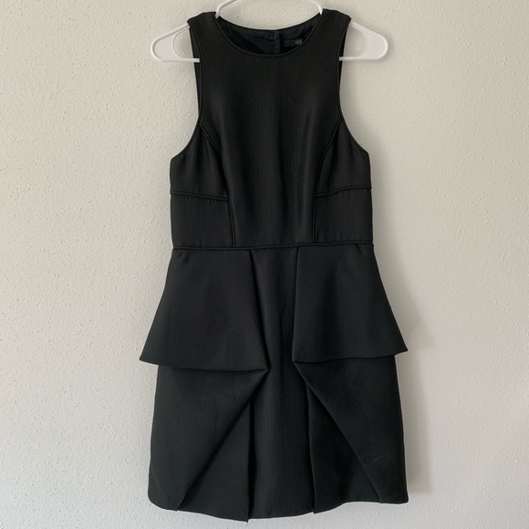 Tibi Dresses & Skirts - Tibi black peplum sleeveless dress